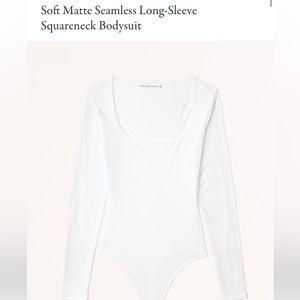 Abercrombie & Fitch Soft Square Neck Bodysuit